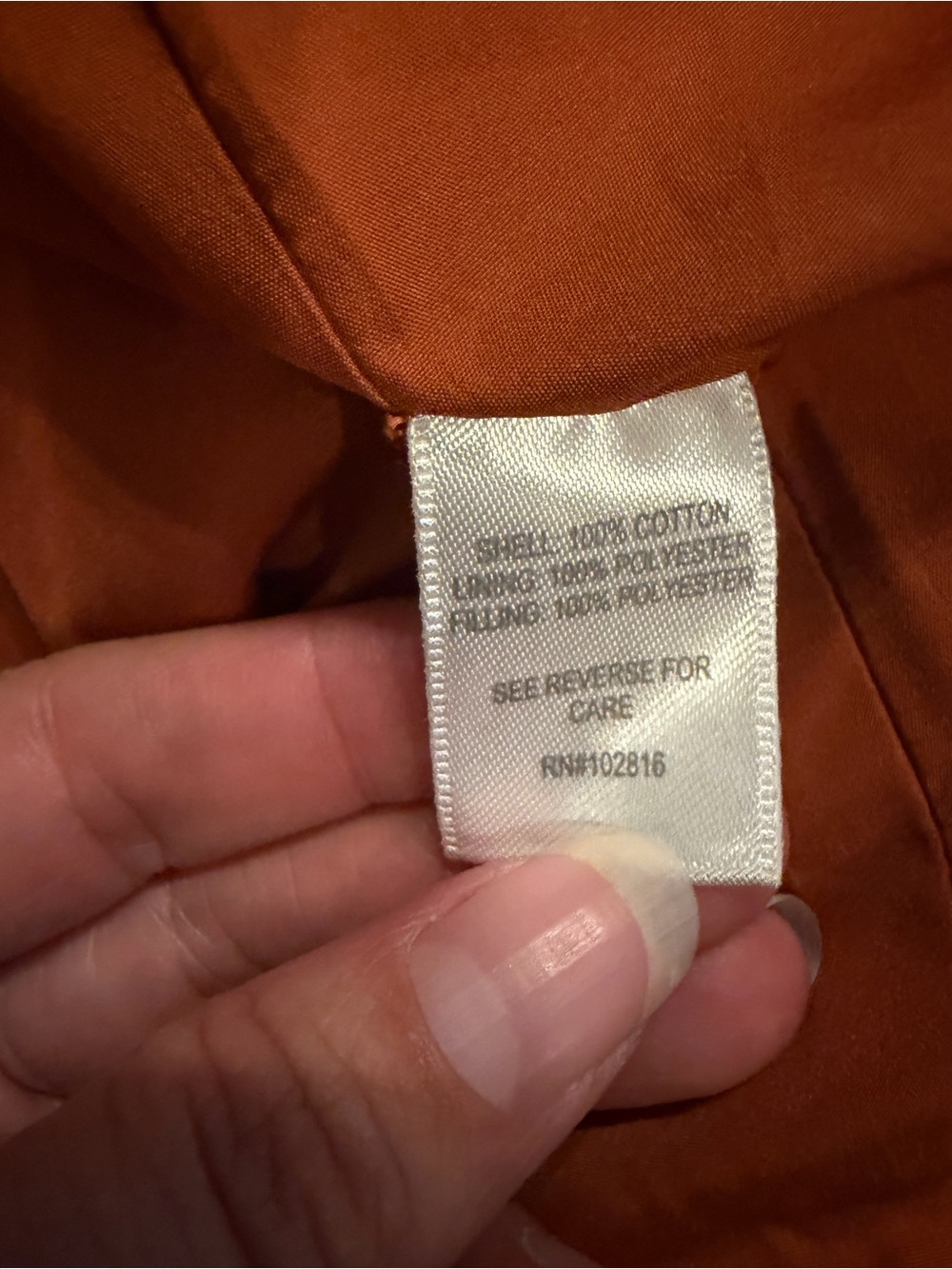 Garnet Hill Size 8 Coated Cotton Quilted Car Coat Orange Pumpkin Rust Rain - Picture 6 of 9